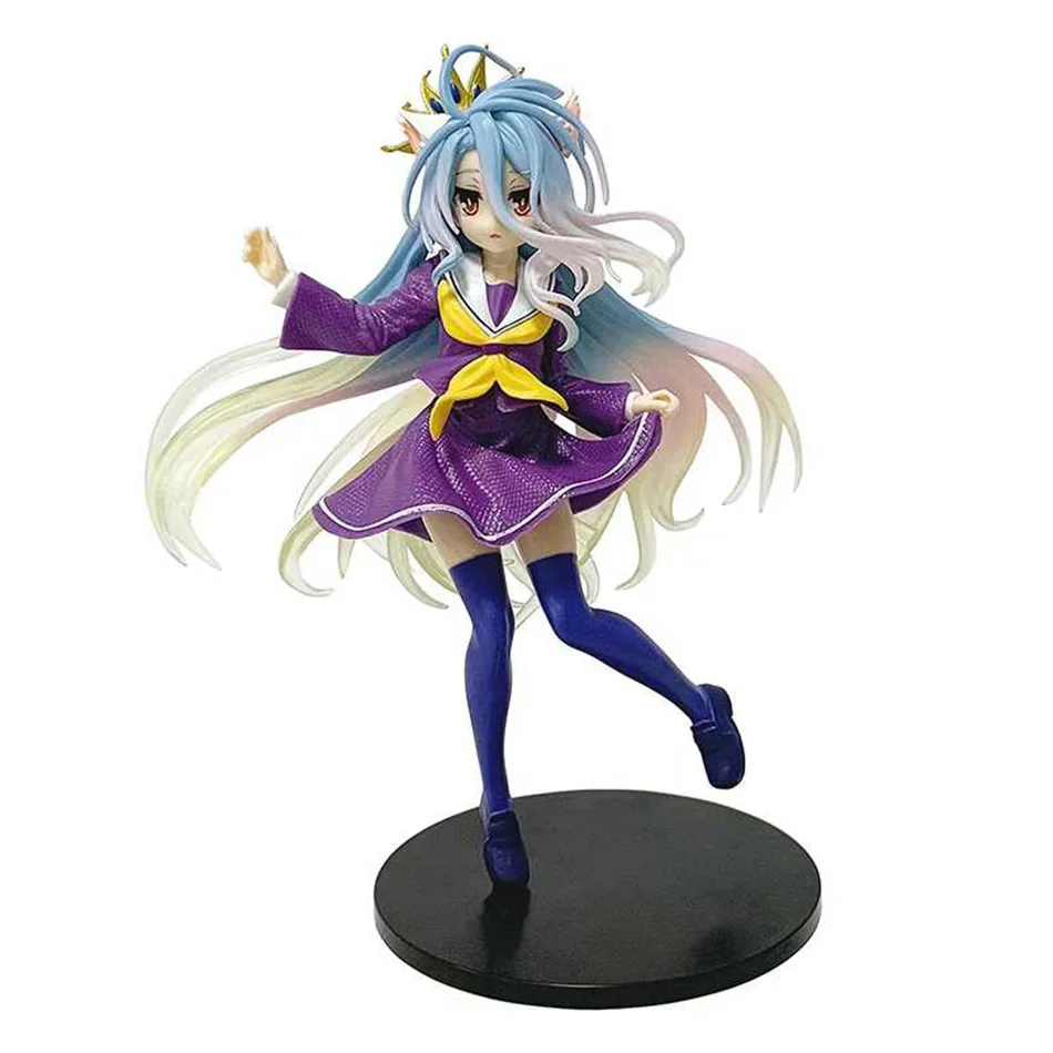 19CM Anime NGNL No Game No Life White “Figure Anime PVC Anime Action Figures Model Collection Ornament Anime Model Toy Gift