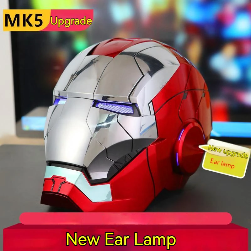 Iron Man 1:1 Helmet Mk5 Mk50 Avengers War Machine Cosplay Electric Open Close English Voice Remote Control Toys Christmas Gifts - Image 10