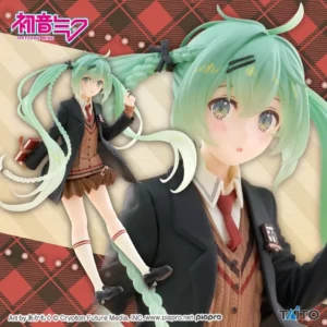 Judai Original TAITO Vocaloid Hatsune Miku Fashion Preppy PVC Action Figure Model Toys