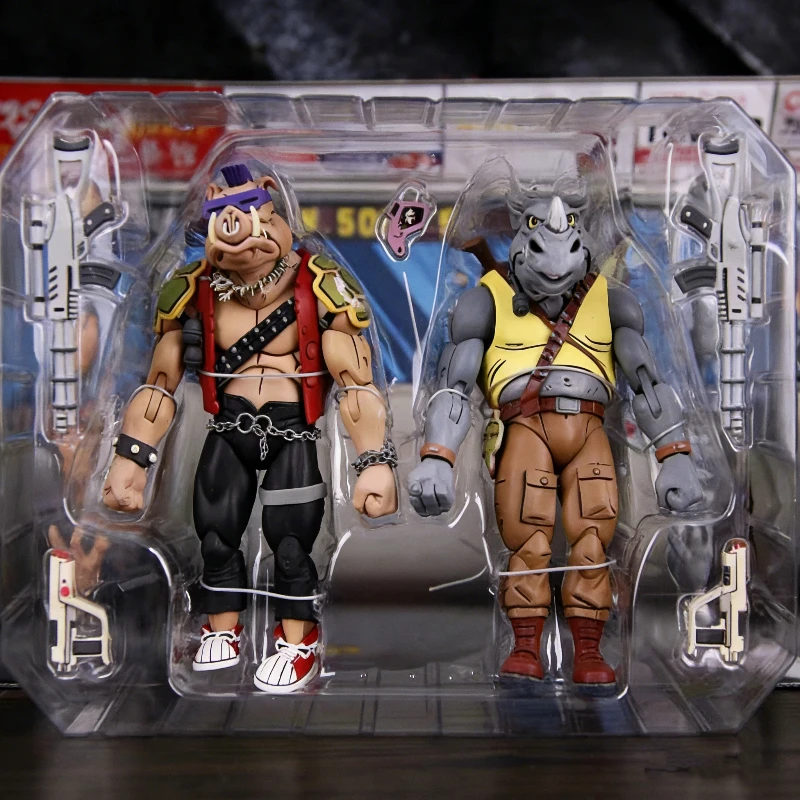 Mutant Ninja 7 Inch Rocksteady Bebop Articulated Action Figures PVC Collectible Cartoon Character Model Toy Anime Ornament Gifts - Image 5