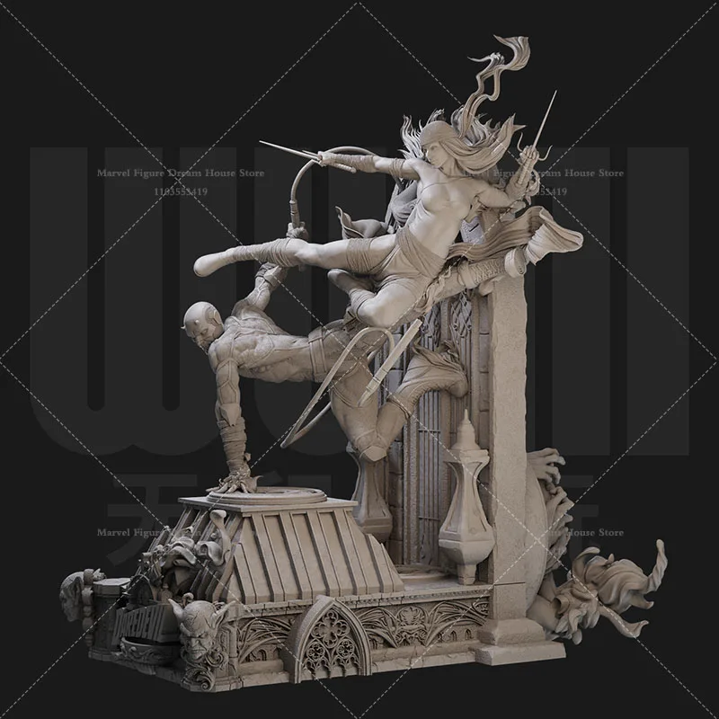 1/24 1/18 Scale Male Hero Falcon Captain America Nick Fury Elektra Daredevil DIY Self-assembled GK 3D Resin Un-panited Dolls - Image 5