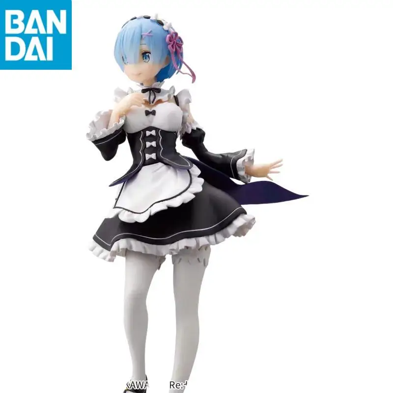 Original Bandai Namco Banpresto Re Zero-Starting Life In Another World Glitter Glamours Rem Maid Ver. PVC 24Cm Figures Model Toy - Image 3