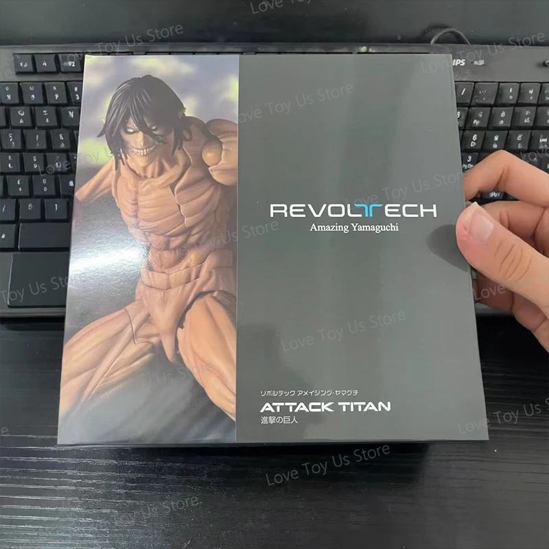 Attack on Titan Eren Jaeger Action Figure Revoltech Amazing Yamaguchi Eren Yeager Model Toys Figures Movable PVC Collection Doll