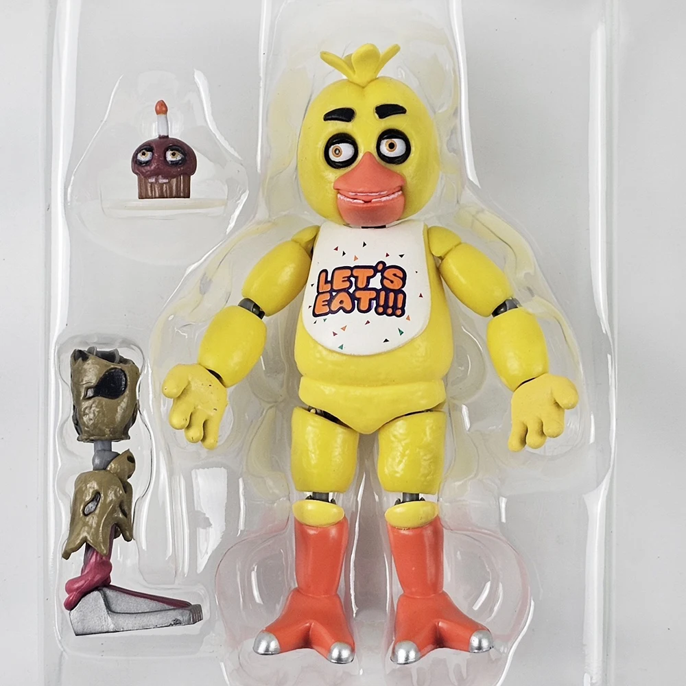 5 Inch Freddy Bonnie Chica Foxy Nightmare Articulated Toy Figure - Image 9