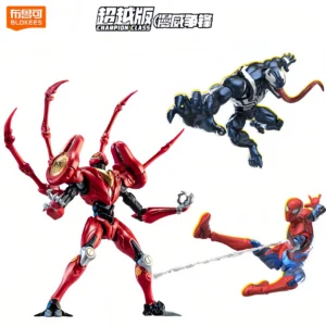 BLOKEES Spider Man Venom Peni Parker Marvel CHAMPION CLASS Version Action Figure Joint Movable Assembled Movie Model Toys Gift