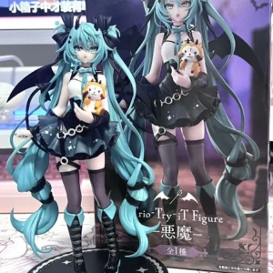 19cm Fashion Hatsune Miku Anime Figure Action Figures Kawaii Demon Style Series PVC Collection Desktop Cute Model Girl Toys