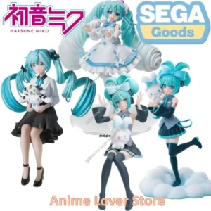 In Stock SEGA Original Luminasta Hatsune Miku Cinnamoroll Sanrio Big Ear Dog Anime Figure Toys for Kids Gift