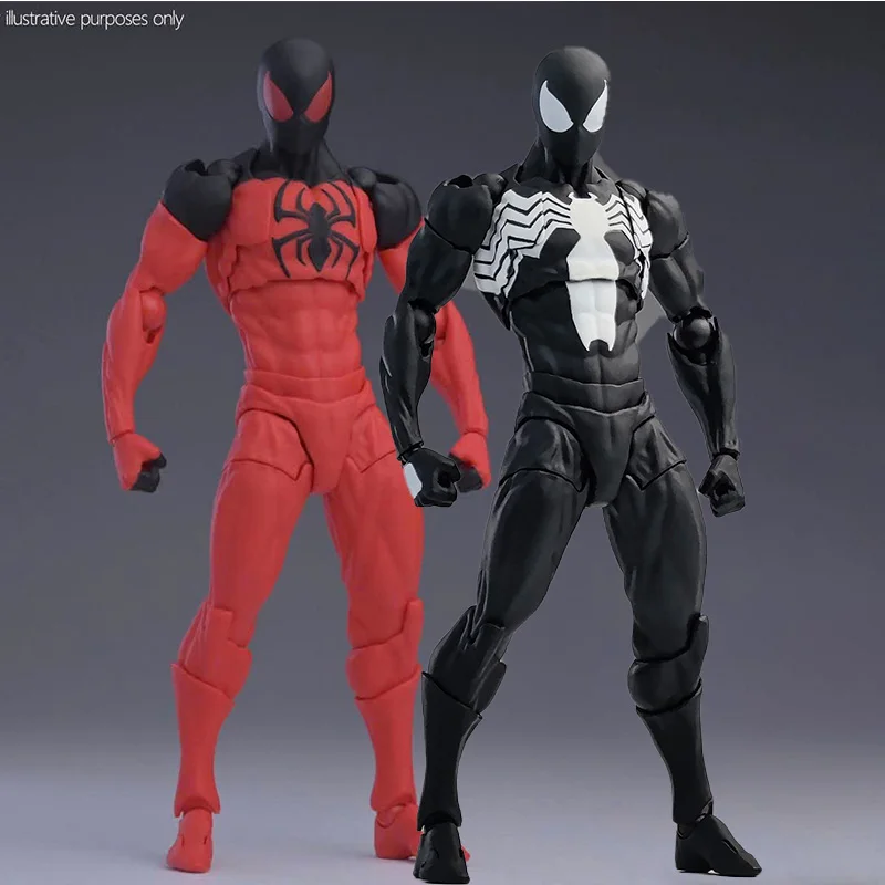 In Stock Mess Toys Spider Man Symbiote Kaine Parker Black Neighbor Symbiote Spider-Man Black Scarlet Spider Man Venom model toys - Image 8