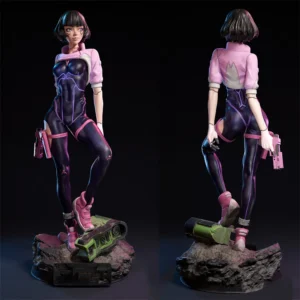 1/24 1/18 Figurine Resin Model Kit Cyberpunk 2077 Figure Unpainted 1/24 7.5cm Figurine RW-1309