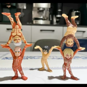 Attack on Titan Figures Shingeki No Kyojin The Female Titan Anime Action Figure Penholder Kawaii Model Toy for Kids Gifts