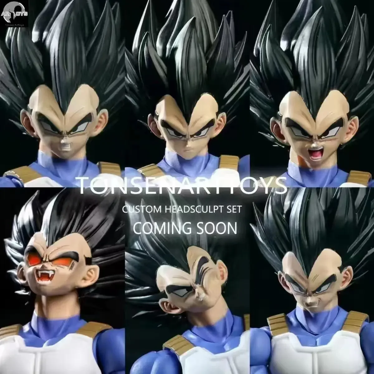 Tonsen Arttoys Primitive  Suit For Dragon Ball BANDAI Demoniacal Fit Vegeta Head Model Toys Anime Figurals Brinquedos Gift