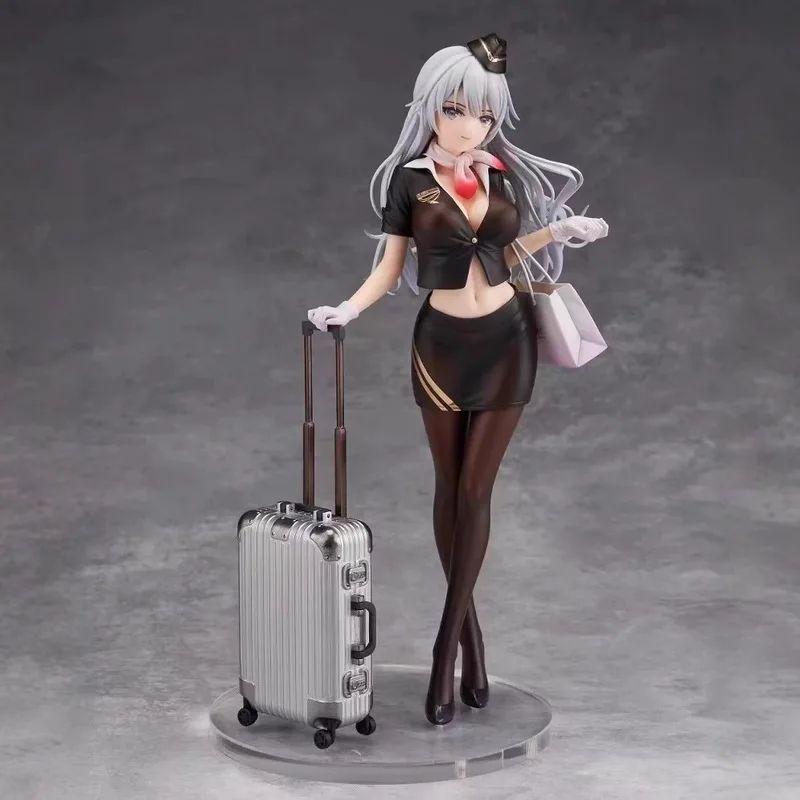 24cm Stewardess Series Shiori Kuwahara Figure Artwork Statue Airline Uniform Collectible Birthday Christmas Gifts Toy Fans