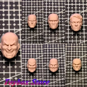 1/12 Bullseye Man Figure Comic Villain Unpainted Head Sculpt Model Toys Accessory For 6" Ml Shf Mezco Figure Body Customization