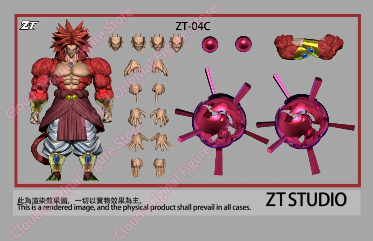 Pre-Sale ZT Studio Dragon Ball SSj4 Broly Normal and Battle Damaged Version Super Special Effects Movable Figure Toys Hobby - Image 5