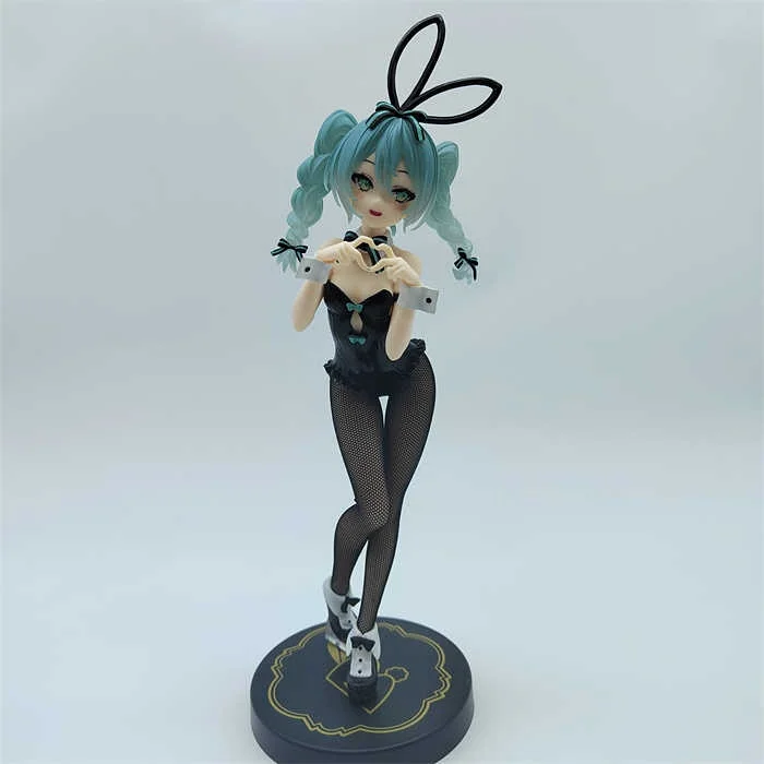 Genuine Anime Figure Hatsune Miku Rabbit Girl Kawaii Model Doll Genuine Action Anime Miku Figure Model Collectible Pendant Toys - Image 3