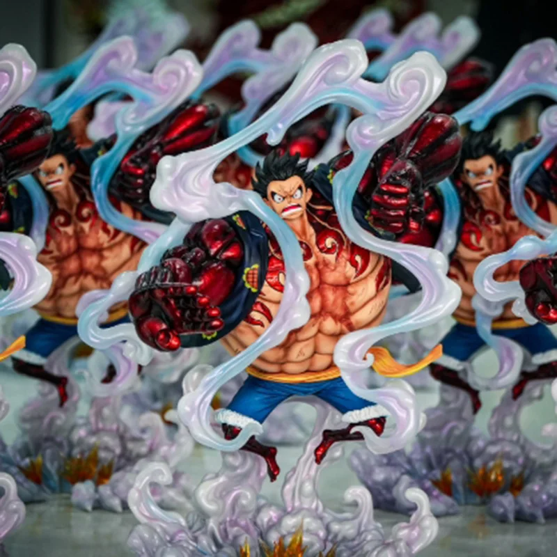 Hot 38cm/14.96inch Jt Statue One Piece Monkey D. Luffy Gear 4 Model Dolls Figurine One Piece Anime Figure Collectible Toys Gifts