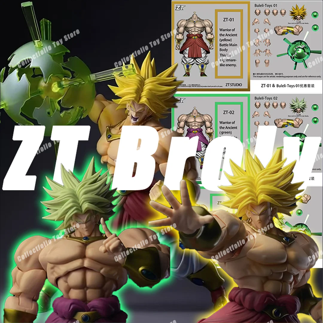 New ZT Studio Broly Action Figure Dragon Ball Z ZT01 ZT02 ZT03 MP SHF broly Anime Figurine Super Saiyan figure TOYS GIFTS