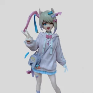 20CM NEEDY GIRL OVERDOSE Rain Ame Beautiful Girl Anime Handmade Action Figures Desktop Case Decoration Ornament Gift