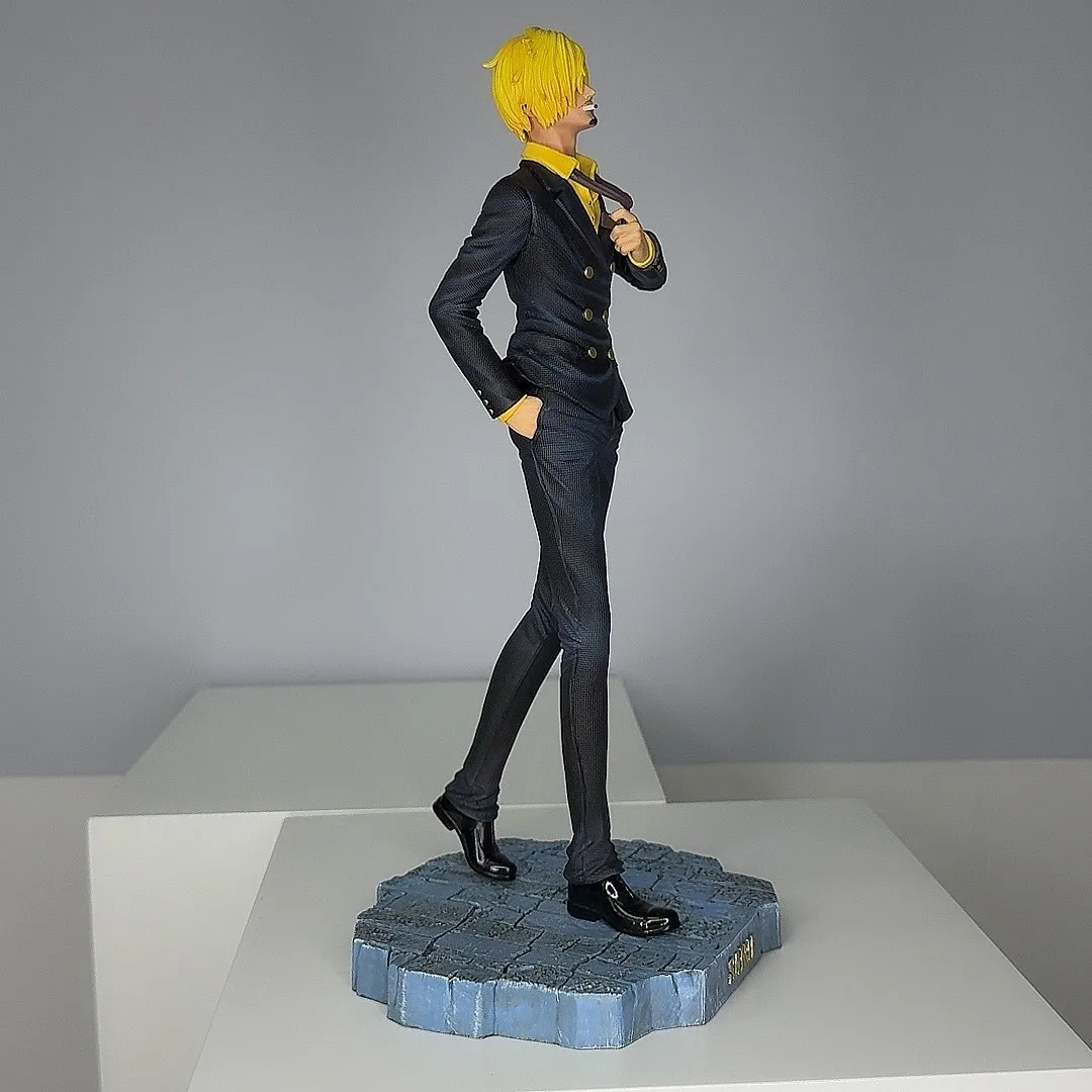 One Piece JT Walking Scene Black Suit Sanji 35CM Anime Merchandise Boxed Display Figure Model