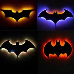Batman Movie Characters Personality Colorful Remote Control Wall Lamp Creative Handsome Bedside Home Decoration Atmosphere Lamp
