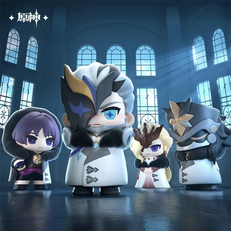 Genuine Suplay Genshin Fatui Harbinger Blind Box   Merchandise Mystery Box Gifts Ornaments Anime Figure Collectibles Mihoyo Game
