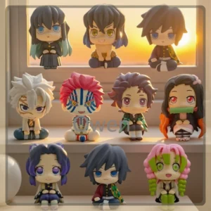 Tomioka Giyuu Anime Demon Slayer Kimetsu No Yaiba Figurine Kochou Shinobu Action Figures PVC Model Statue Collection Toys Gifts