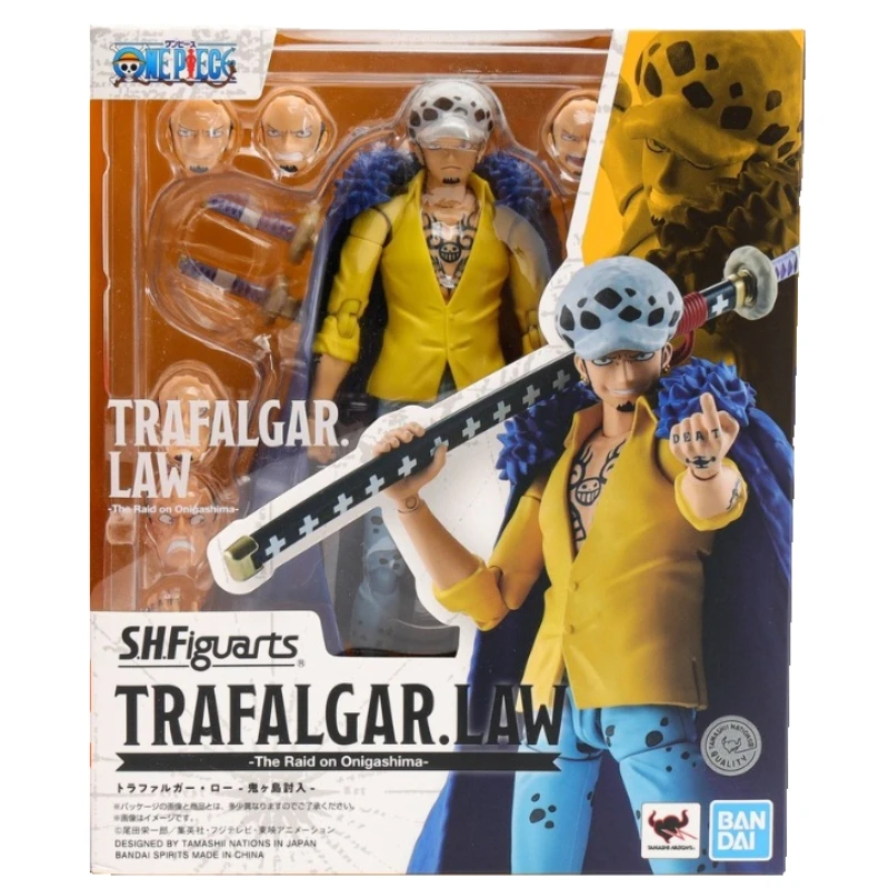 In Stock Original Bandai One Piece SHF Trafalgar D. Water Law Action Figures Toys Gifts Genuine Collector Anime Hobby Genuine - Image 6