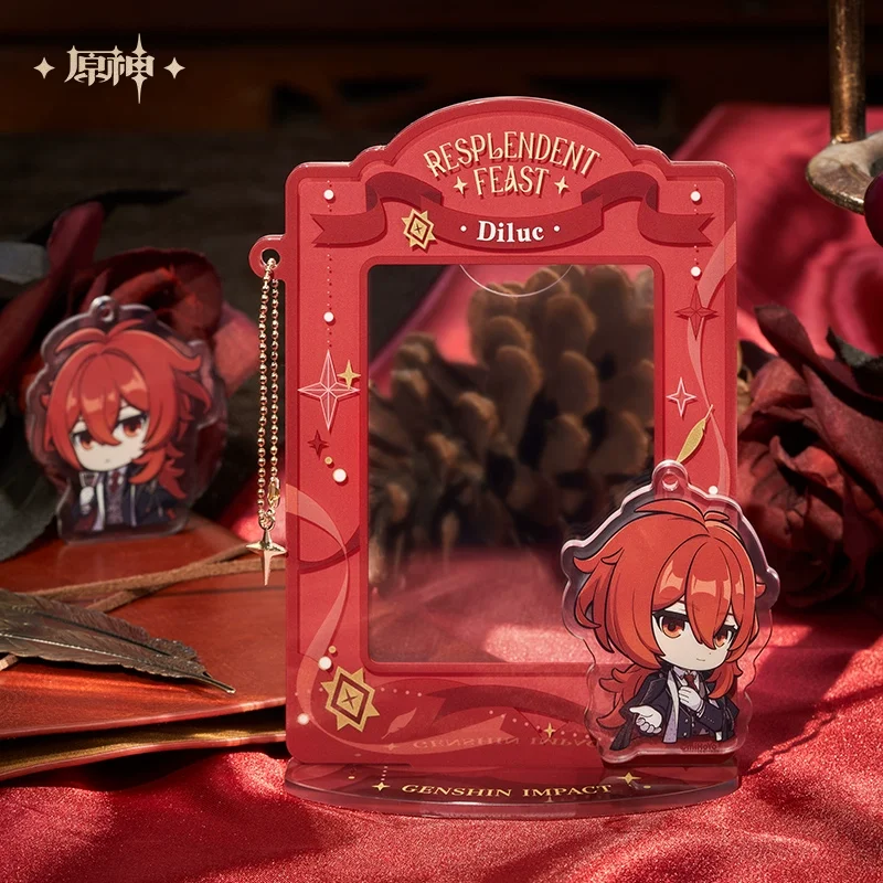 Sunsyea Genshin Impact Official Merch miHoYo Original CYHY Theme Series Diluc Badge Acrylic Stand - Image 3