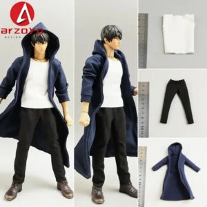 1/12 Scale Male Windbreaker Wind Coat Vest Pants Clothes Accessory Model Fit 6'' VB002 VB003 Action Figure ﻿Body Doll