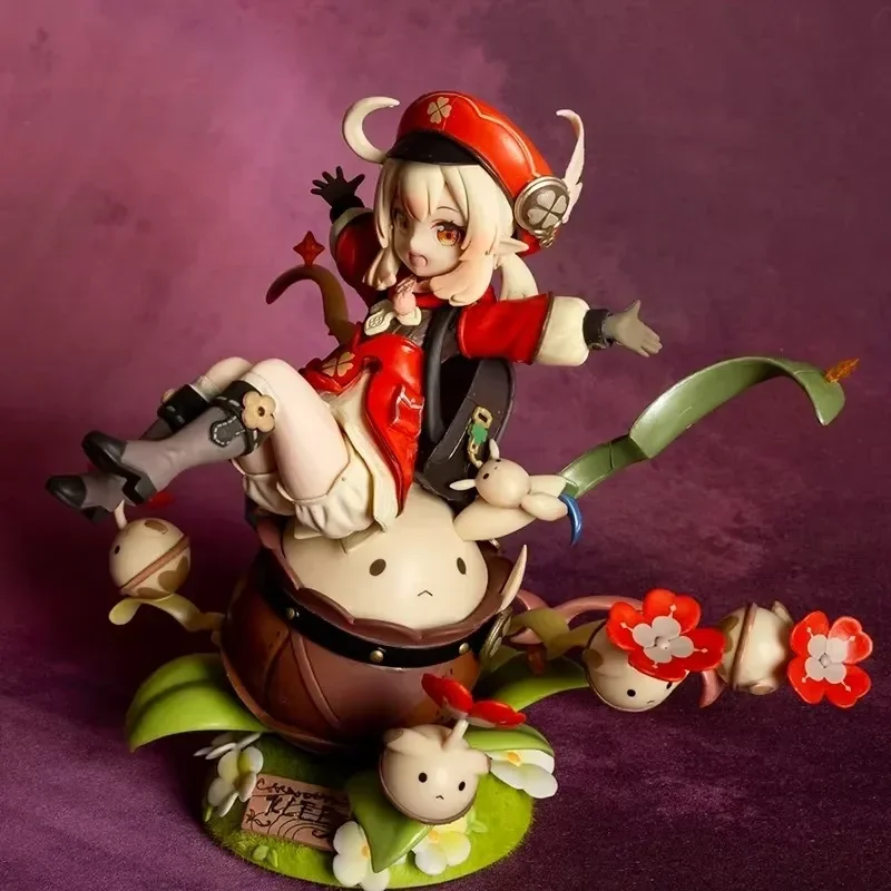 18cm Game Genshin Impact Klee PVC Anime Action Figure Kawaii Car Desktop Decoration Statue Collectible Ornament Model Toys Gifts - Image 4