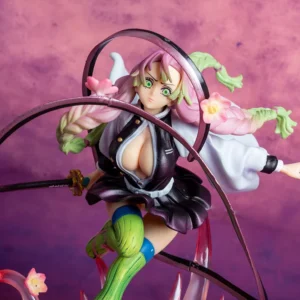 Demon Slayer Anime Figure Kanroji Mitsuri 22cm Action Figures Vinyl Figurine Collect Decoration 9 Hashira GK Model Toy Gift