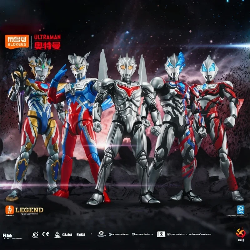 Hot Sale Blokees Ultraman Legend Edition Exceed Ultraman Assembled Action Figure Model For Boys Birthday Surprise Gifts