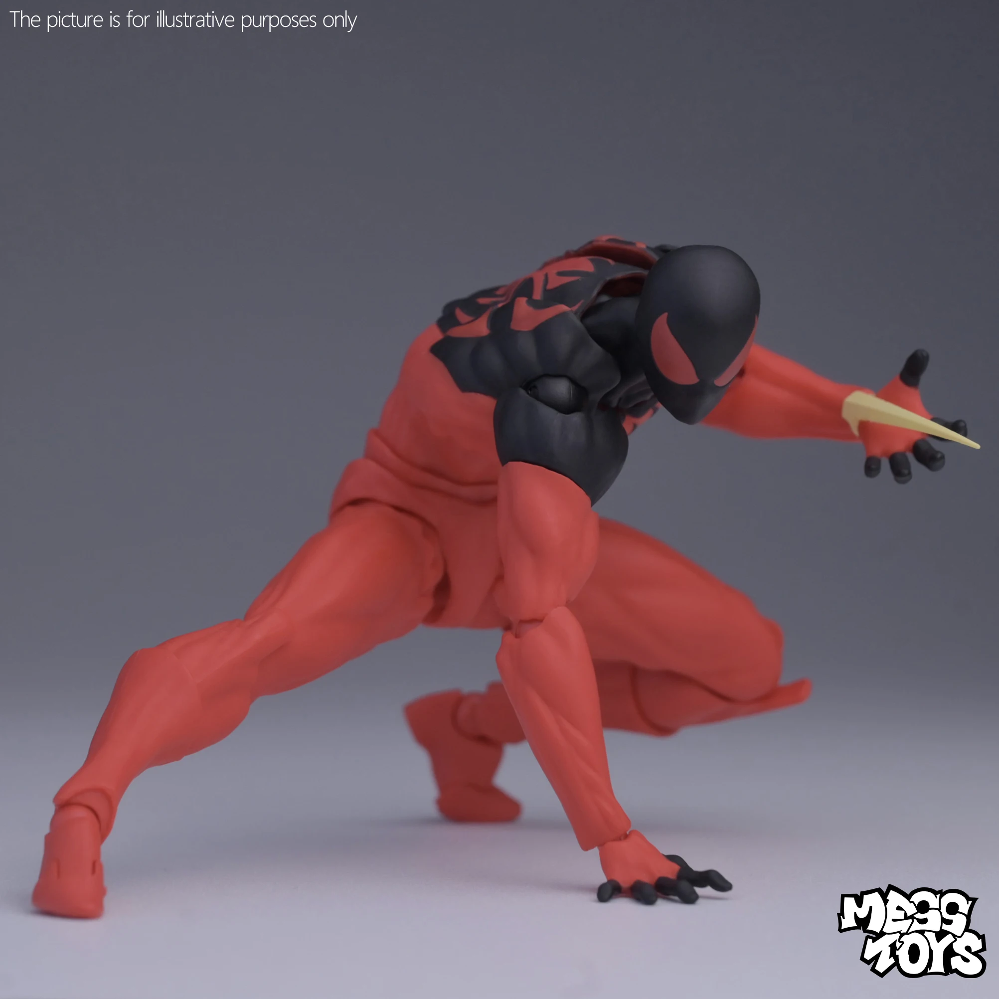 In Stock Mess Toys Spider Man Symbiote Kaine Parker Black Neighbor Symbiote Spider-Man Black Scarlet Spider Man Venom model toys - Image 4