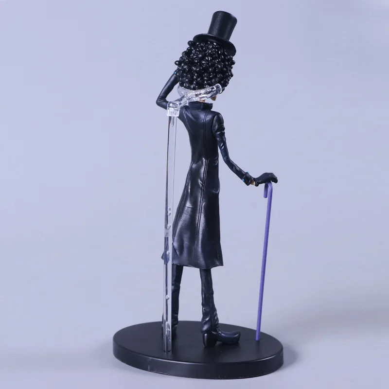 Anime One Piece Brook Burukku Black Suit Ver. PVC Action Figure Statue Collectible Model Kids Toys Doll 23cm