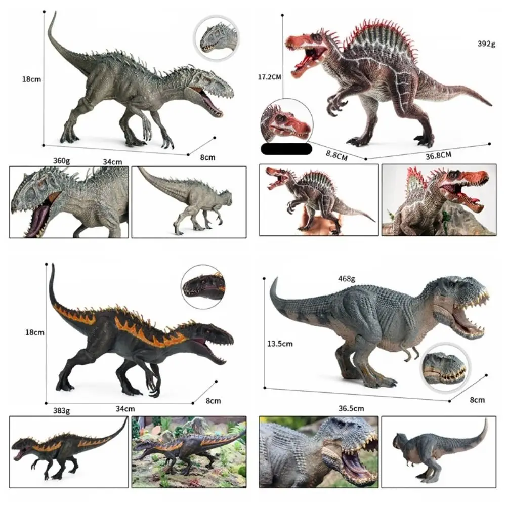 Movable Jaw Dinosaur Action Figure Animals Model Tyrannosaurus Dinosaur Model Toys Jurassic Prehistoric Spinosaurus Figurine - Image 5