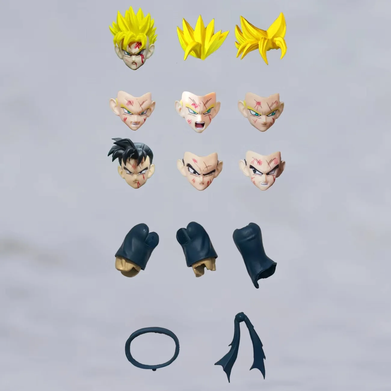 New N&T NT SHF Dragon Ball Z Future Son Gohan SSJ Super Saiyan 3.0 Kong Head Sculpt Accessory Pack Anime Action Figure - Image 3