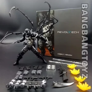 Anime Toys Agent Anti Venom Action Figure Kaiyodo Figurine Pvc Movable Collection Edward Eddie Brock Ko Model Toy Gfit