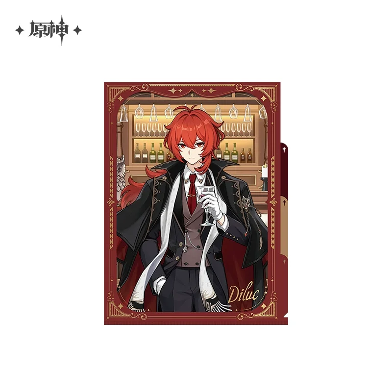 Sunsyea Genshin Impact Official Merch miHoYo Original CYHY Theme Series Diluc Badge Acrylic Stand - Image 8