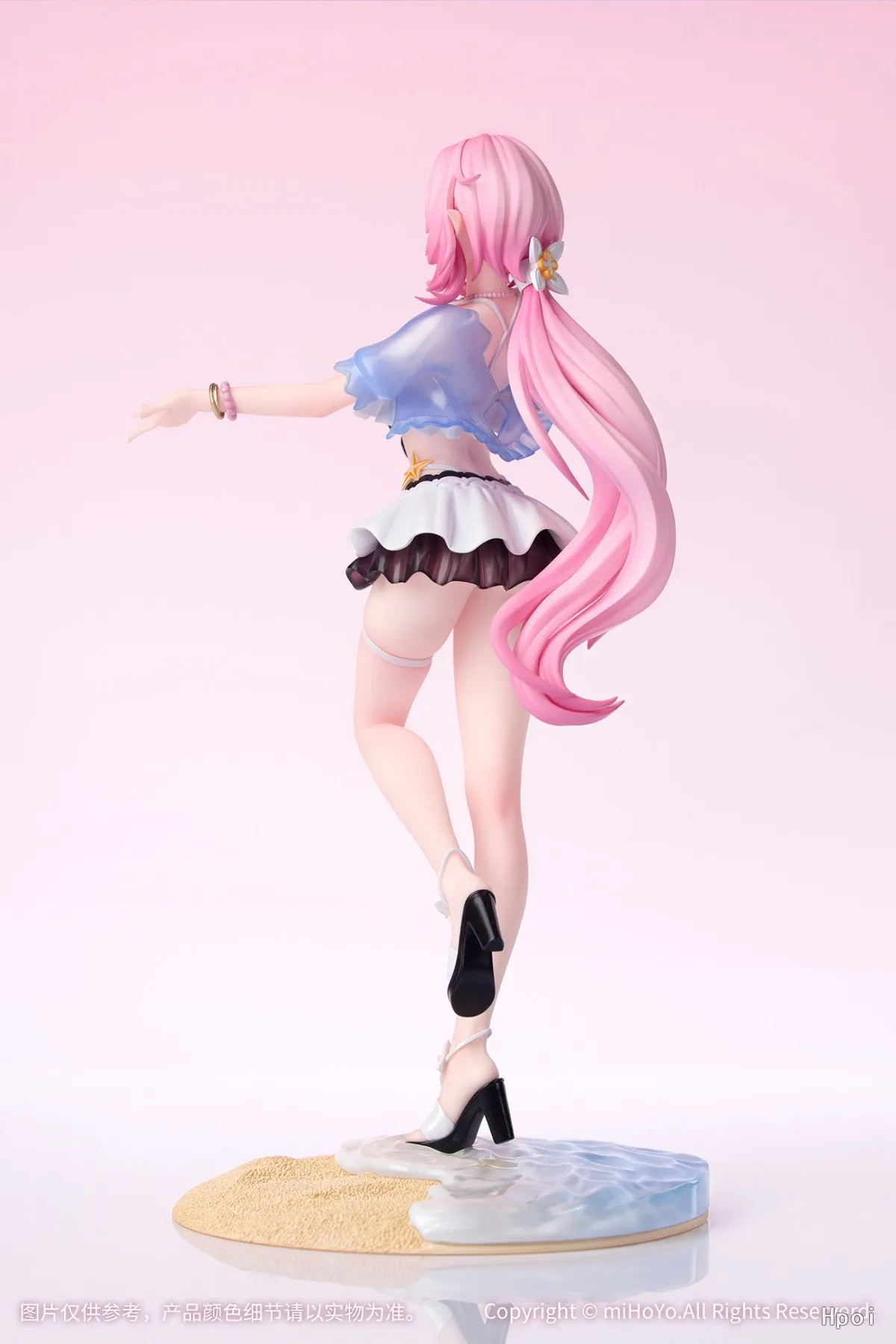 22CM Anime Game Honkai Impact 3rd Elysia Figure Gift+ 1/8 Summer Miss Elf Ver Standing Model Toy Doll Aciton Figure PVC