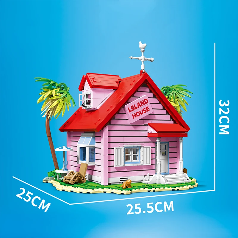 1434PCS Turtle House Building Blocks Set Japanese Anime Architecture Kame Immortal House Assemble Bricks Toys Gift for Fans Kids - Image 5