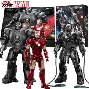 Original ZDTDS Iron Man Tony Stark Whiplash Blacklash Iron Monger MK3 Action Figure Collection Movie Model Doll Toys XMAS Gifts