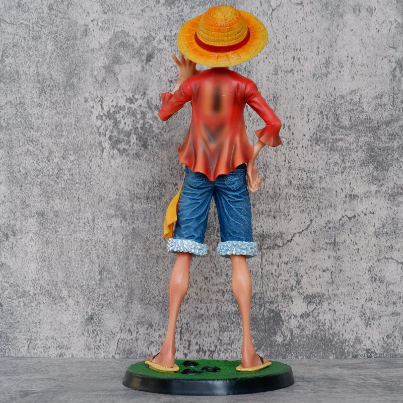 40.5CM One Piece Straw Hat Luffy Large Figure Animation Character Doll Statue Decoration Model Decoration Gift Toy