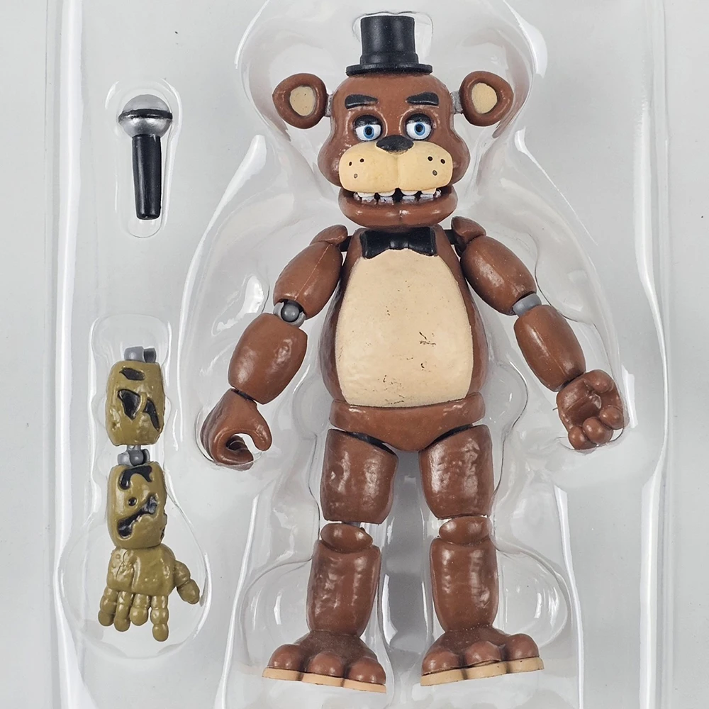 5 Inch Freddy Bonnie Chica Foxy Nightmare Articulated Toy Figure - Image 8