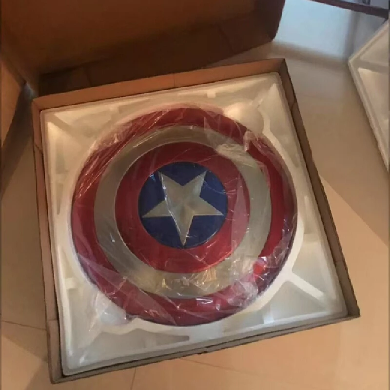 60cm Metal Superhero Captain America Shield Premium Version Model Cosplay Prop Adults And Kids Toys Home Decor Birthday Gift - Image 5