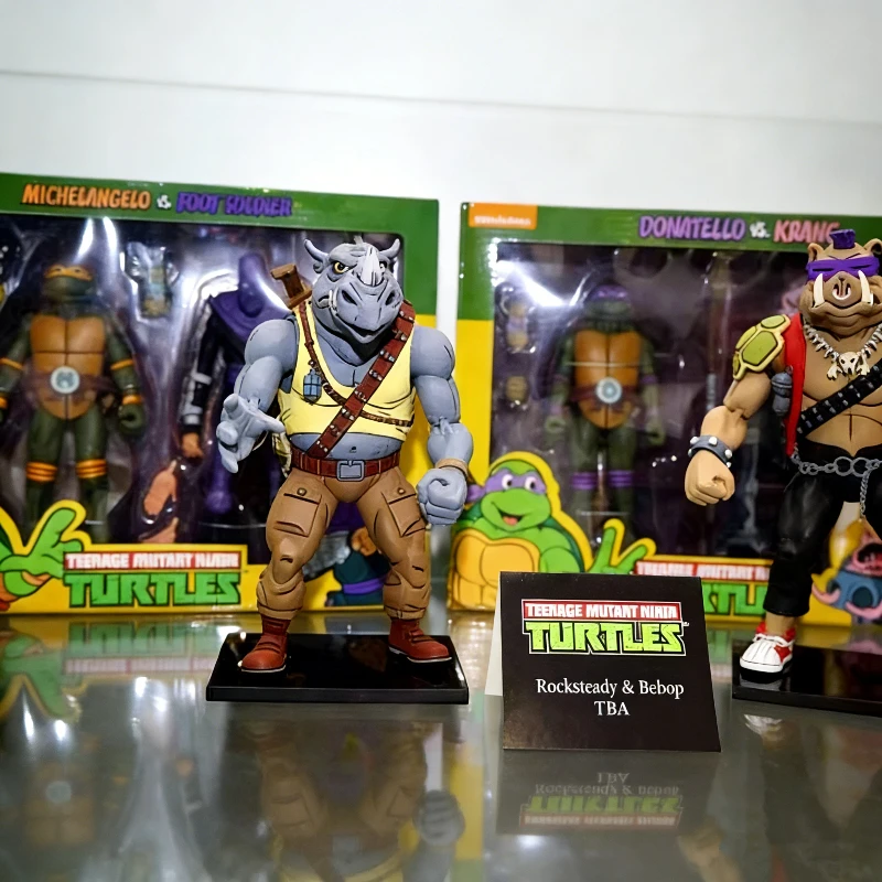 Mutant Ninja 7 Inch Rocksteady Bebop Articulated Action Figures PVC Collectible Cartoon Character Model Toy Anime Ornament Gifts - Image 3