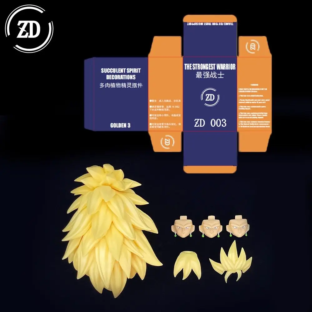 New Zd Studio Dragon Ball Shf Super Saiya Ssj3 Vegito Bardock Son Goku Goku Black Gogeta Head Accessories Kit Birthday Toy Gifts - Image 3