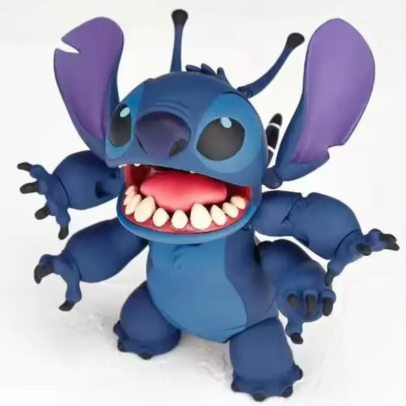 Kaiyodo Revoltech Stitch Action Figure - Joint Mobile Model Kit Toy Collection Decorative Figurine For Children Gift