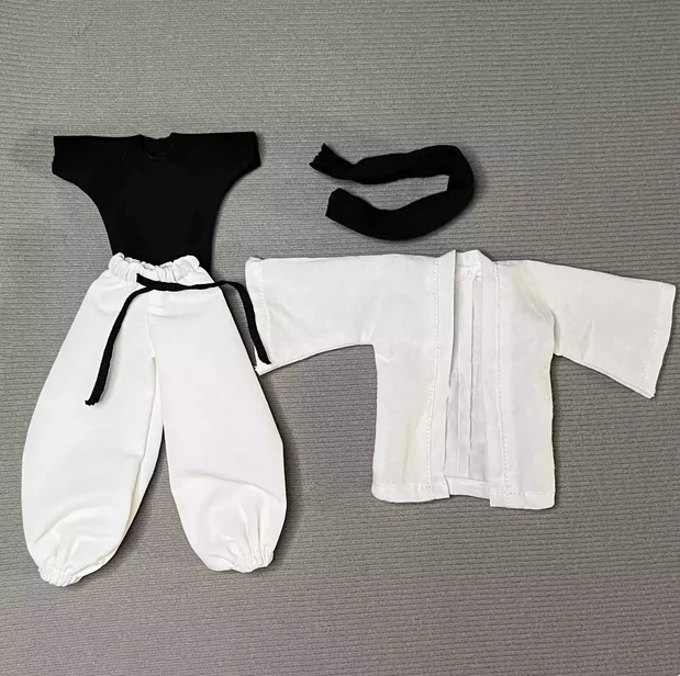 Handmade 1/12 Japanese Anime College Uniform Frock Taoist Robe Combat Clothing Accessories for SHF Romankey Action Figure - Image 8