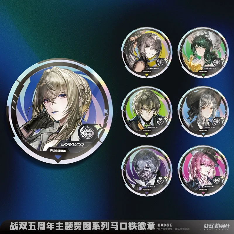 Sunsyea PUNISHING: GRAY RAVEN Official Merch 5th Anniversary Theme Series Badge Lee Bianca Noan Wanshi Lamia Luna Ishmael - Image 4