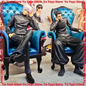 In Stock 24cm Jujutsu Kaisen Figure Lx Toji Fushiguro Sitting Position Sofa Satoru Gojo Geto Suguru Action Figures Model Decor